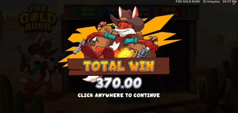 fox gold rush gameplay