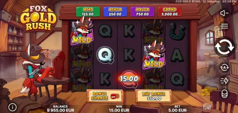 fox gold rush main features