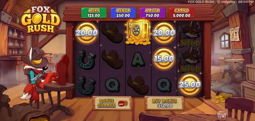 fox gold rush coin game