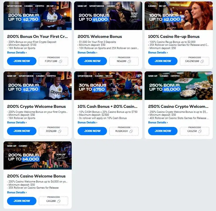 betus casino other promos oct 2026