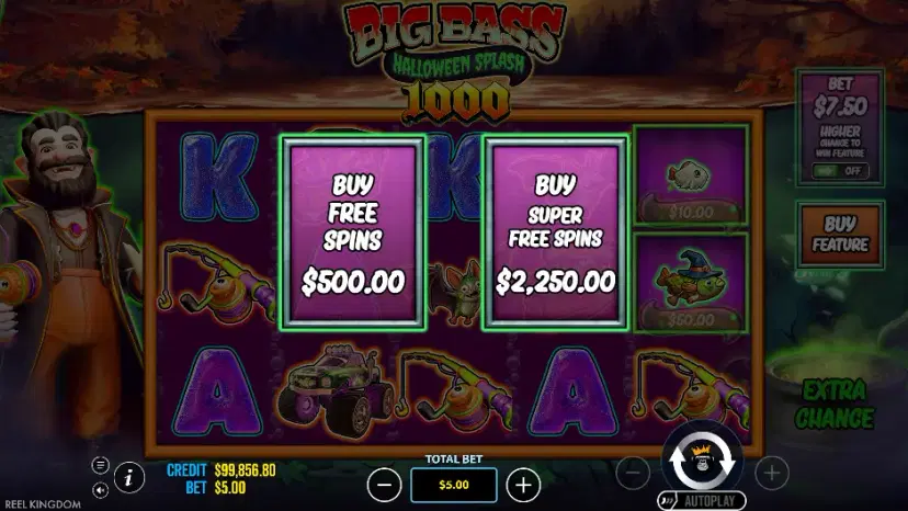 big bass halloween splash 1000 buy feature