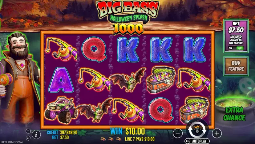 big bass halloween splash 1000 ante bet