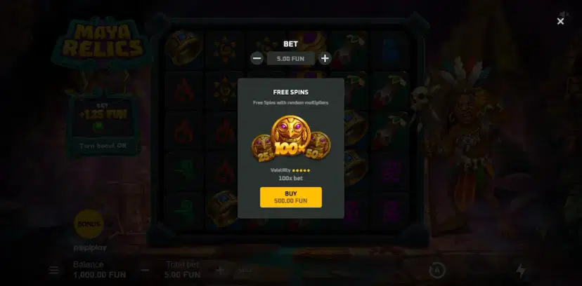 maya relics buy bonus