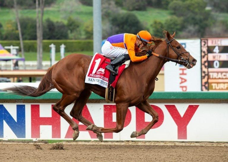 Forbidden Kingdom returns to Santa Anita in the San Felipe.