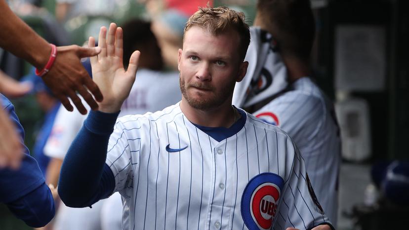 Ian Happ bats very well off of Houser