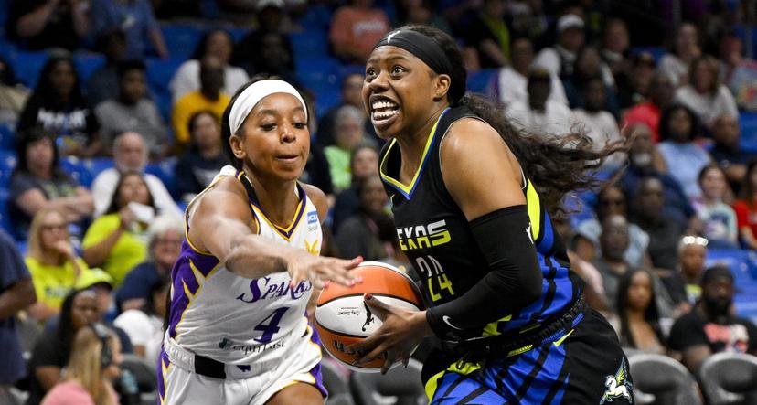 Arike Ogunbowale and Lexie Brown