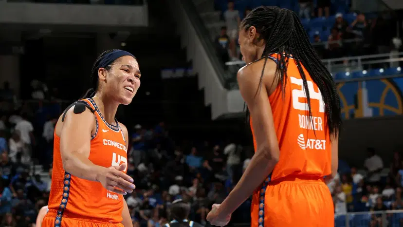 Brionna Jones and DeWanna Bonner