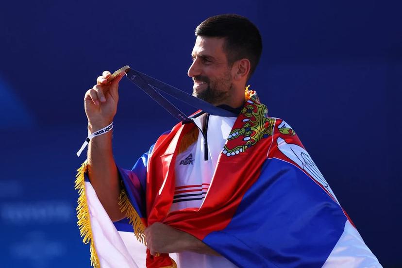 Novak Djokovic won his first Gold medal for Serbia