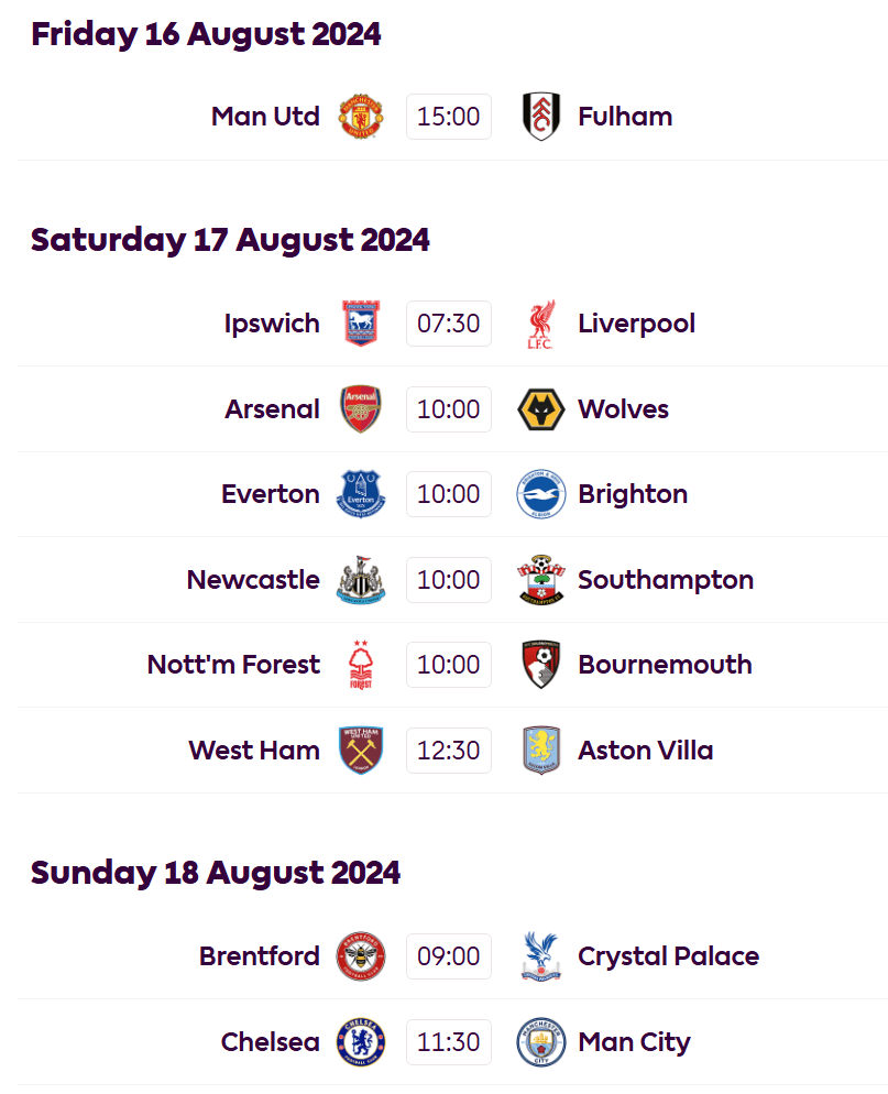 Week 1 Schedule