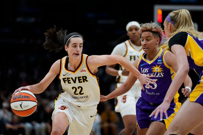 Caitlin Clark and Layshia Clarendon