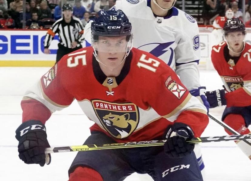 Anton Lundell is playing top center for the Florida Panthers making his point prop a best bet