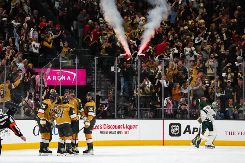 Knights celebrating