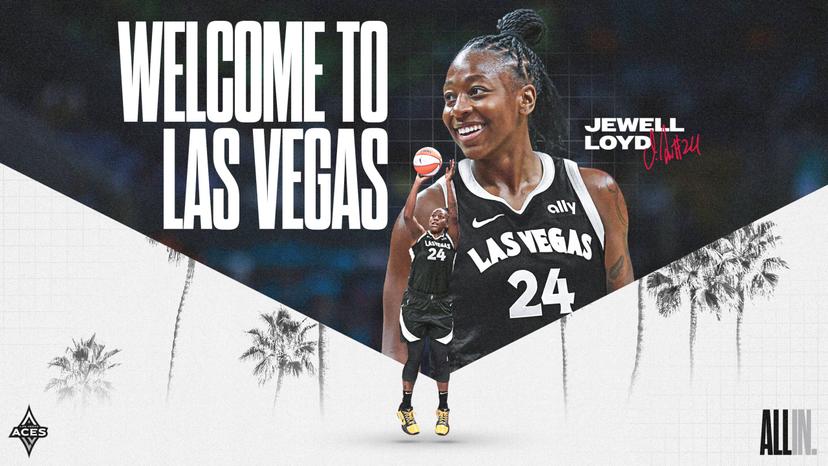 Jewell Loyd welcome banner