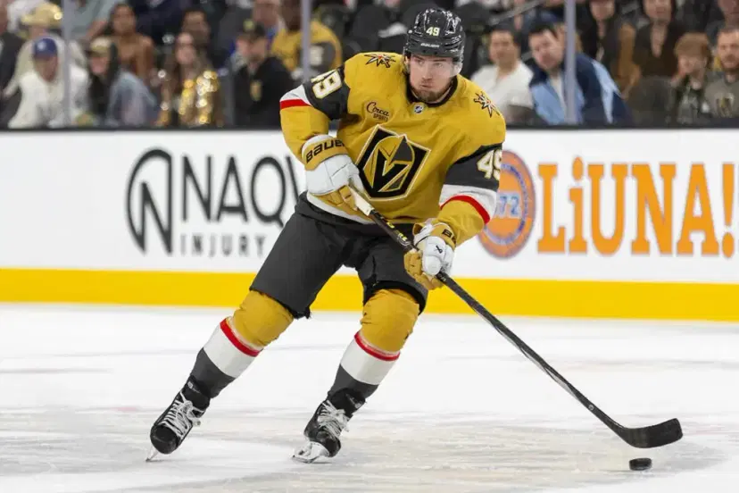 Ivan Barbashev back on the top line for the Vegas Golden Knights making his point a best bet