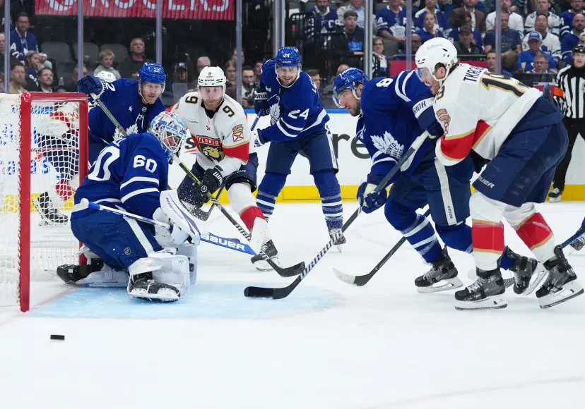 Sam Bennett, Matthew Tkachuk, Joseph Woll battle in this NHL playoff series