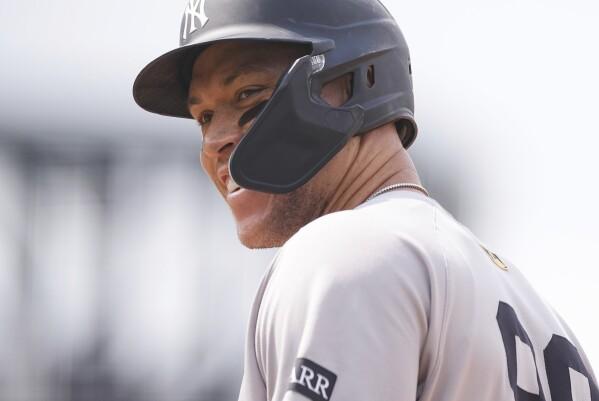 Aaron Judge Smiling prior to at-bat