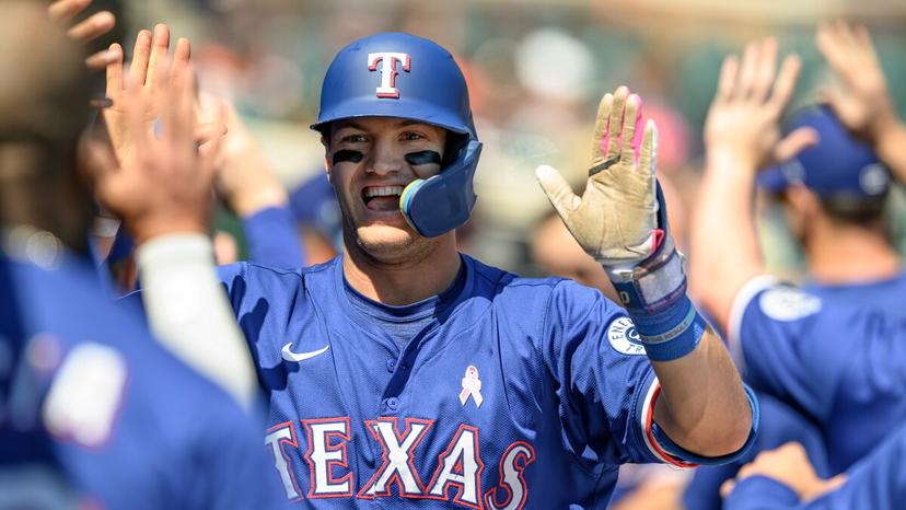 Josh Jung High five
