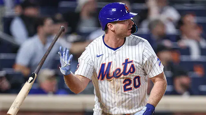 Alonso leads the Mets with a .292 average and 38 RBIs this season