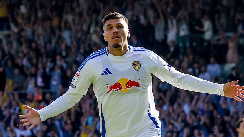 Joel Piroe had 19 goals and six assists for Leeds last year - Leeds United Everton Picks