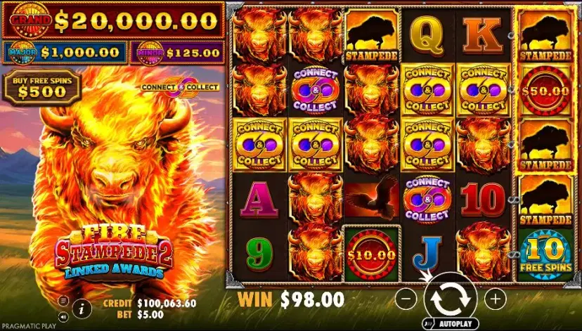 Fire Stampede 2 main features