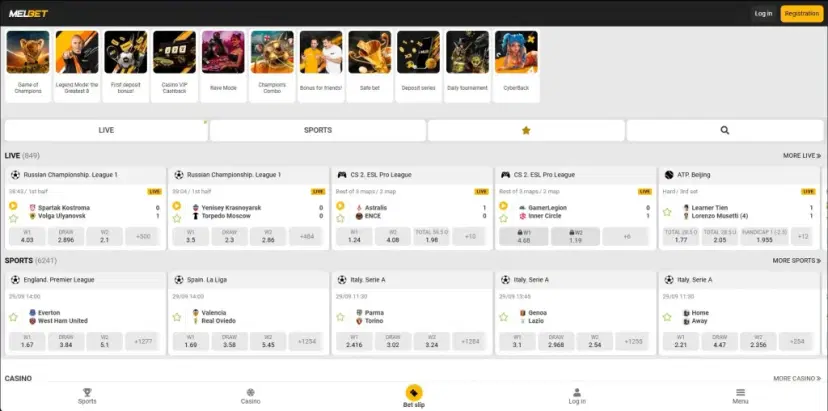 MelBet Mobile Betting