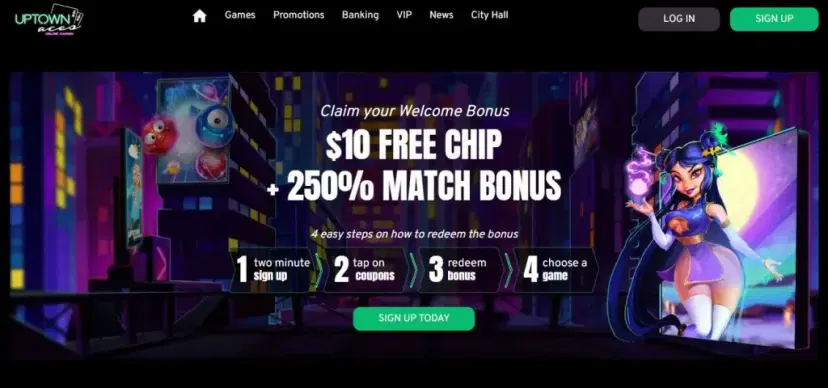 Uptown Aces Casino Welcome Bonus