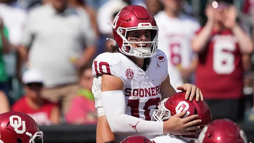 John Mateer has four rushing touchdowns and 161 yards already this season - Auburn Oklahoma Picks