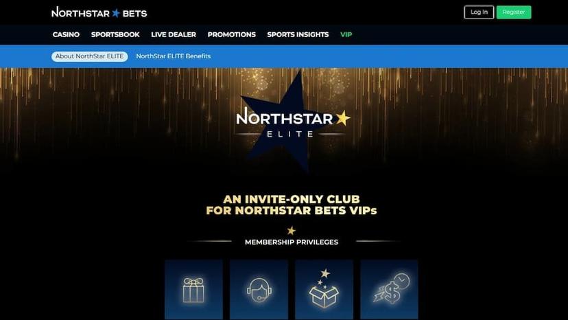 NorthStar Bets NorthStar Elite VIP program page