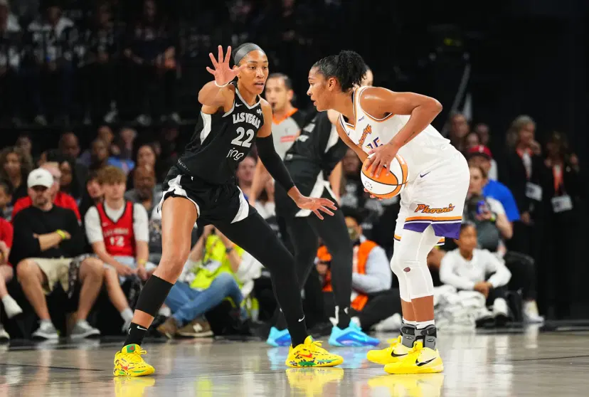 Alyssa Thomas and A'ja Wilson