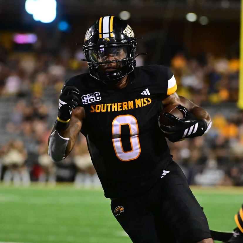 Jeffery Pittman has 640 rushing yards and eight touchdowns on the season for the Golden Eagles - Western Kentucky Southern Miss Picks