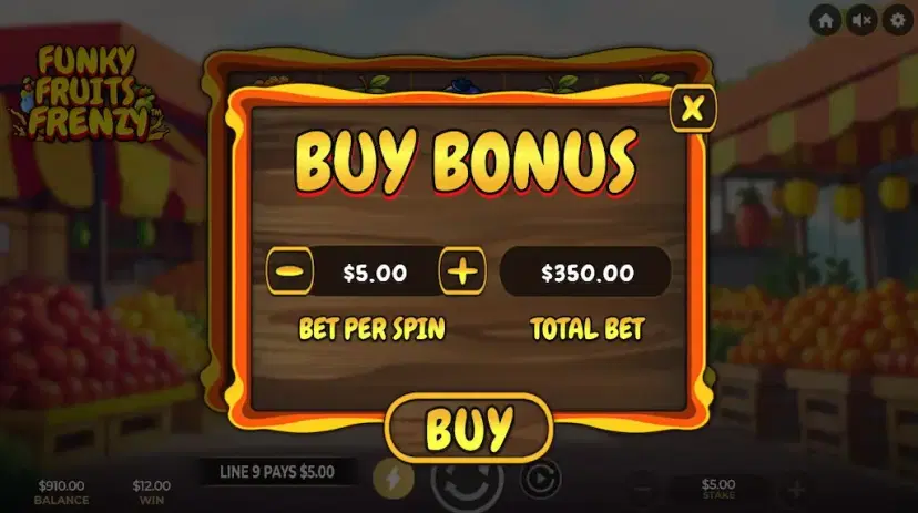 Funky Fruits Frenzy Buy Bonus