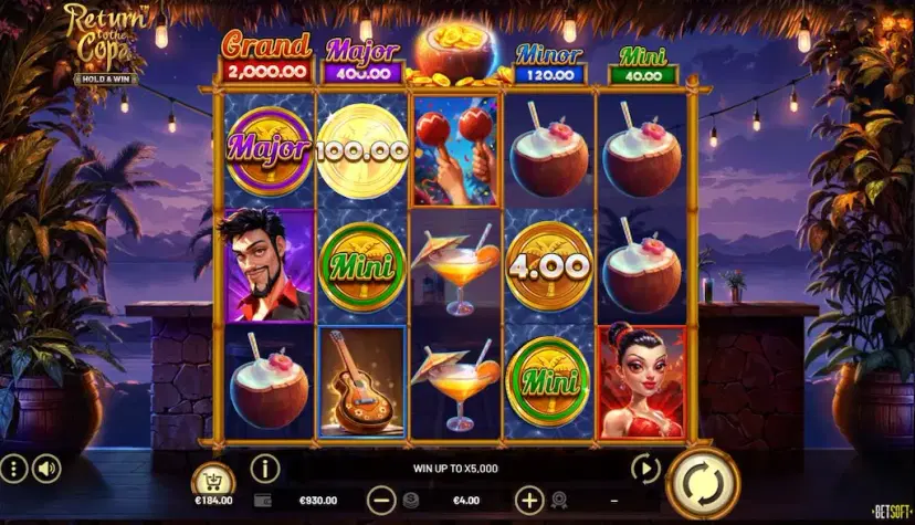 Return to Copa Coconut Bonus