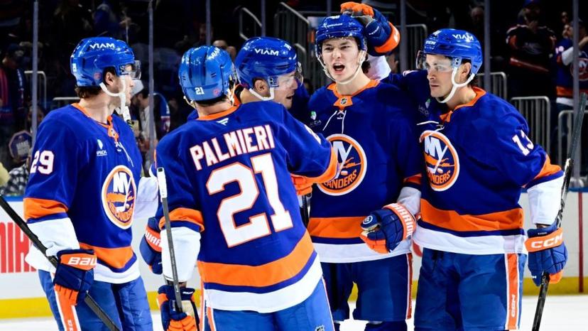 Matthew Schaefer rips pucks, making him a great target tonight