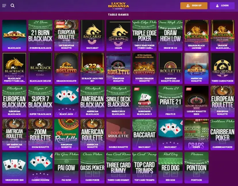 lucky bonanza casino blackjack may 2026