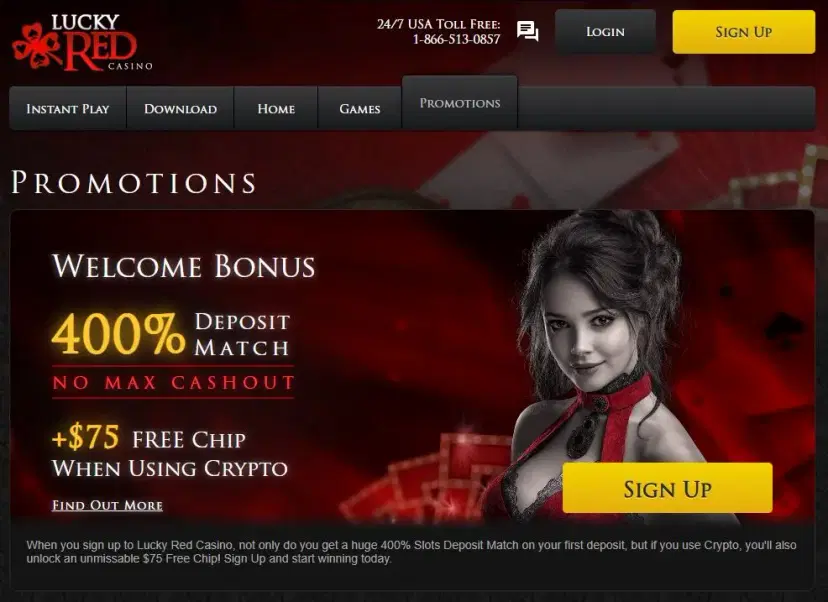 lucky red casino bonus may 2026