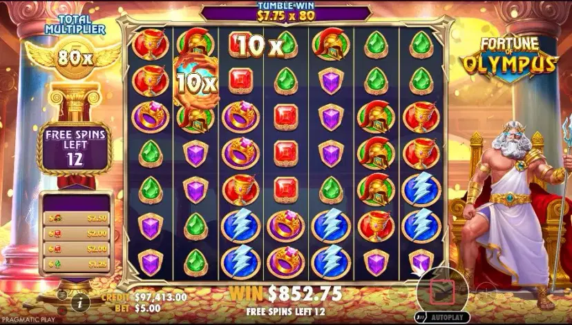 Fortune of Olympus Free Spins