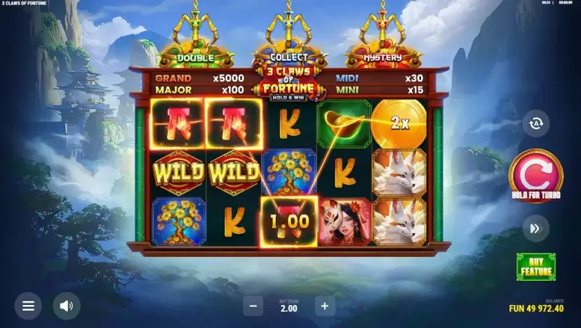 3 Claws of Fortune Main Features