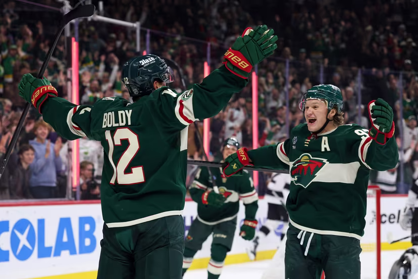Matt Boldy and Kirill Kaprisov