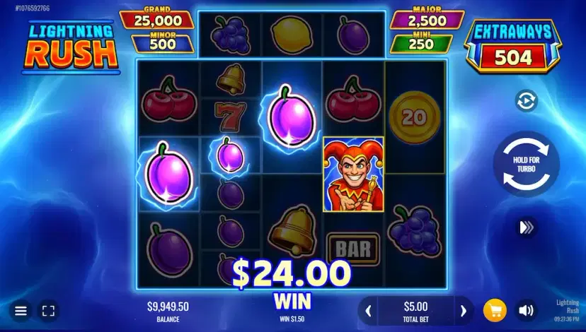Lightning Rush main features