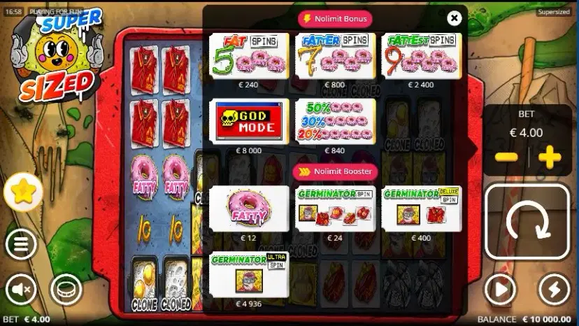 Supersized Nolimit Bonus