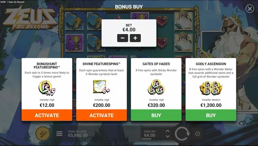 Zeus Ze Zecond Bonus Buy