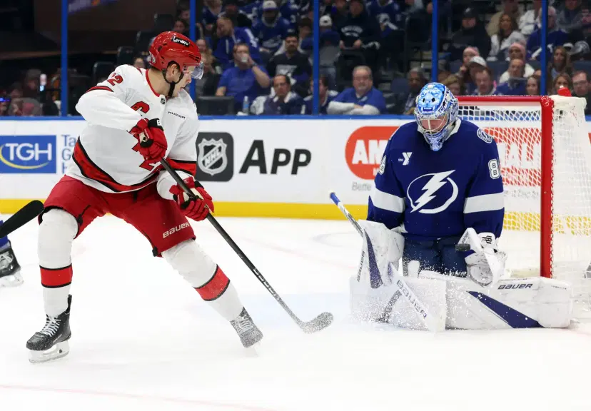 Jesperi Kotkaniemi and Andrei Vasilevskiy