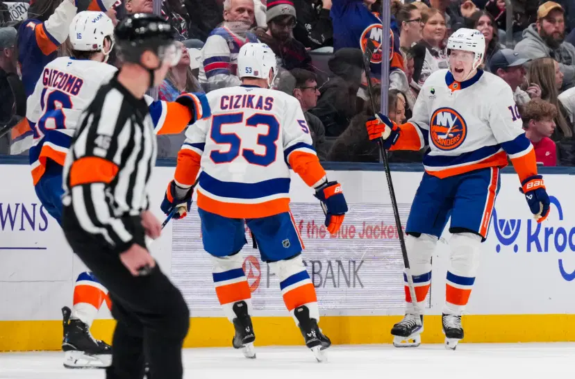 Casey Cizikas and Simon Holmstrom
