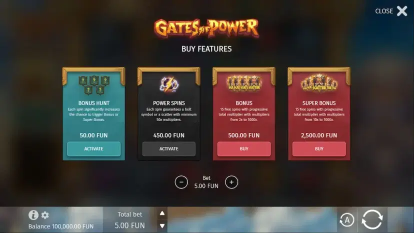 Gates of Power Buy Bonus