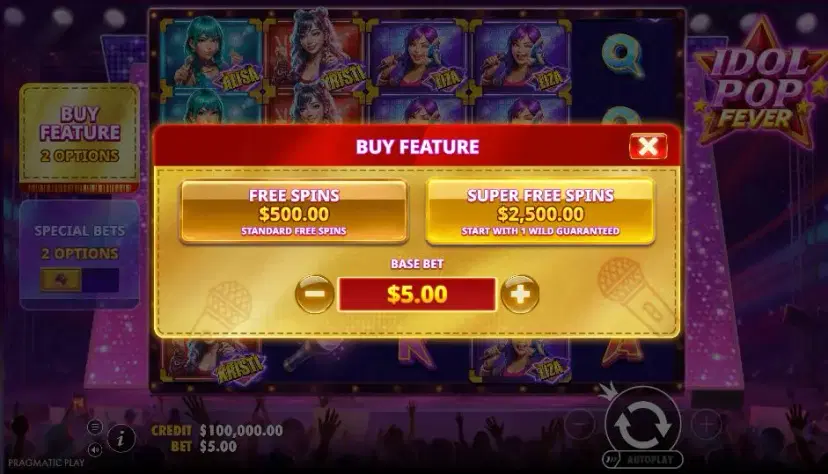 Idol Pop Fever Buy Bonus