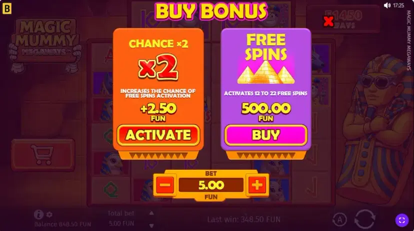 Magic Mummy Megaways Bonus Buy