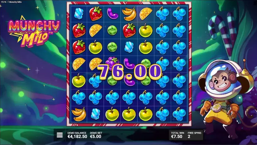Munchy Milo Bonus Game Gravity Groove