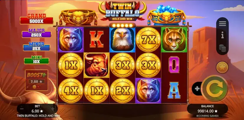 Twin Buffalo: Hold and Win Buffalo Bounty
