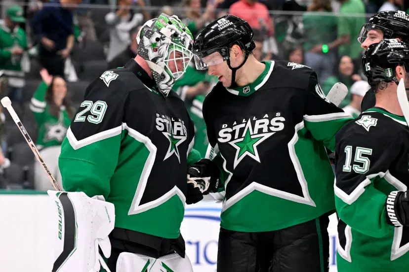 Jake Oettinger and Mikko Rantanen