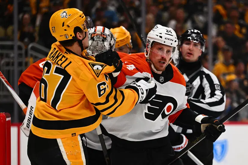 Rickard Rakell and Nick Seeler